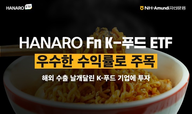 HANARO K-푸드 ETF 수익률 우수 (사진=NH-Amundi자산운용 제공)