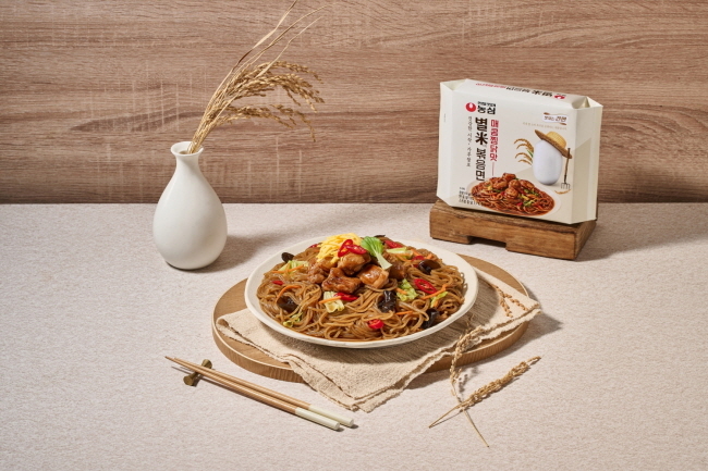농심 별미볶음면 매콤찜닭맛 연출 이미지(사진=농심 제공)