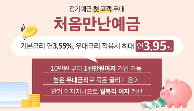 애큐온저축은행 ‘처음만난예금’ 정기예금 상품 (사진=애큐온저축은행 제공)