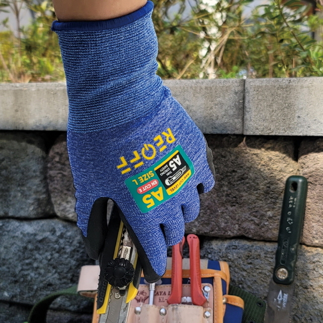 (주)수는 한국 건설안전박람회에 참가해 신제품 ‘리오프 더 안전 베임 방지 장갑’을 선보인다.(사진=(주)수 제공