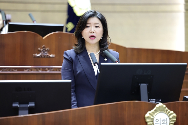 천안시의회 유수희의원, 14일 제273회 임시회 5분발언 사진.(사진=천안시의회 제공)
