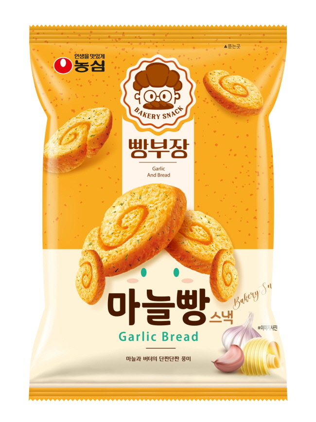 농심 '빵부장 마늘빵' 제품 이미지(사진=농심 제공)
