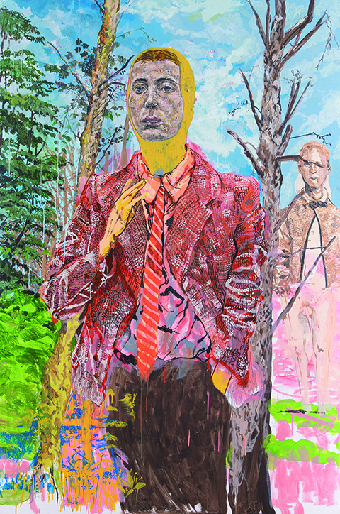 김승규, aria 1, Acrylic on Canvas, 193.9x130.3cm, 2018