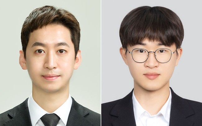 강준원 동국대 교수(왼쪽), 서용석 석사과정생 (사진=동국대 제공)