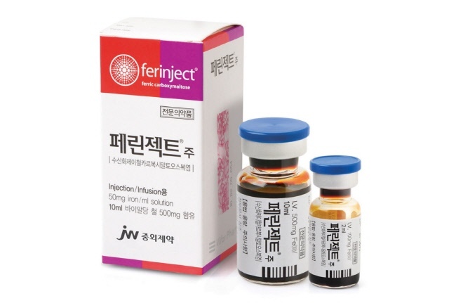 <strong>JW중외제약 '페린젝트'.(사진=</strong>JW중외제약 제공)