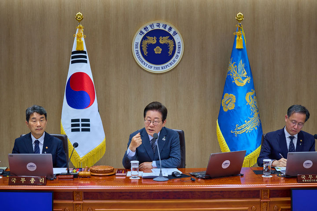  이재명 대통령이 24일 서울 용산 대통령실 청사에서 열린 국무회의에서 발언하고 있다. (사진=대통령실 제공) 