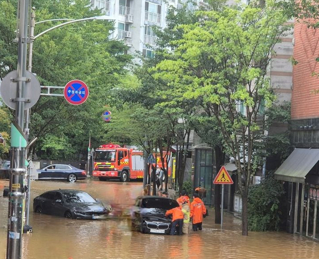 침수된 김포시 고촌읍 현장. (사진=뉴시스 제공)