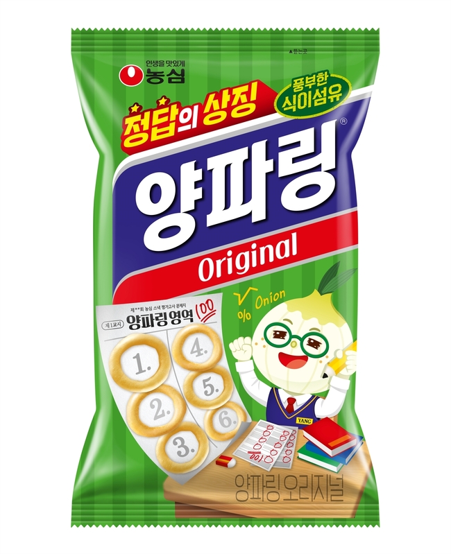 농심이 50일 앞으로 다가온 2026학년도 수능 수험생을 응원하기 위한 양파링 '수능 응원 패키지'를 10월 중순부터 운영한다.(사진=농심 제공)