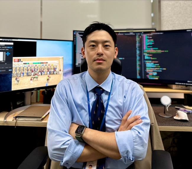 <strong> Race Vision AI를 개발한 한국마사회 방송센터 신하승 과장(사진=한국마사회 제공)</strong>