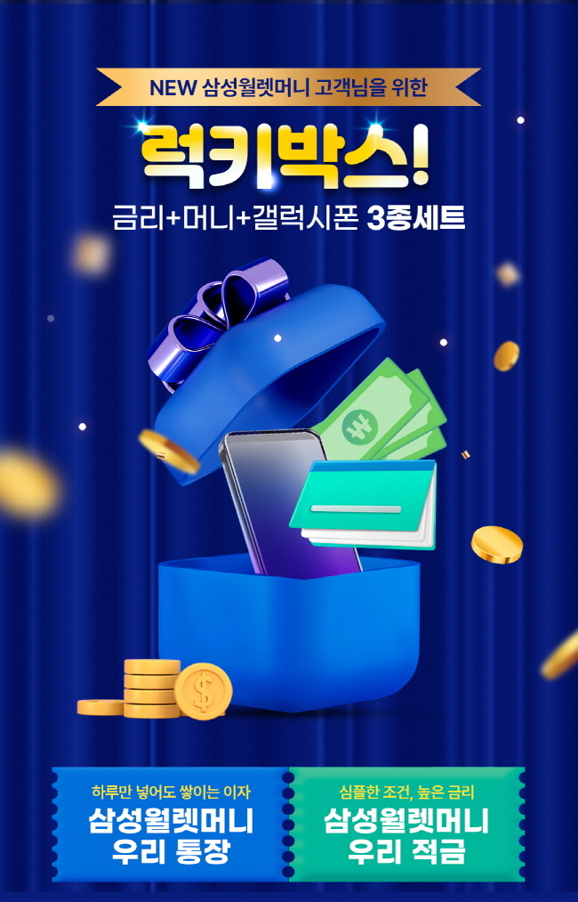 우리은행이 삼성전자의 새로운 간편결제 서비스인 ‘삼성월렛 머니·포인트’의 금융서비스 운영 사업자로 단독 선정되었다.(사진=우리은행 제공)