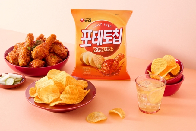 ‘포테토칩 K-양념치킨맛’ 이미지(사진=농심 제공)
