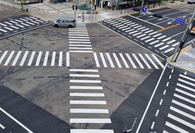 동천교네거리 교통체계 개선사업_개선 후 사진