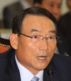 질의에 답변하는 김인규 KBS 사장