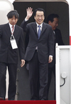 <서울G20> 간 나오토 일본 총리 입국