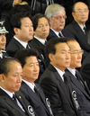 여야 대표, 연평도 전사자 영결식 참석