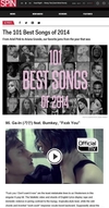 가인 'Fxxk U', 스핀 선정 '2014년 최고의 노래 101곡' 