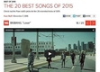빅뱅 '루저', 미국 퓨즈TV '2015 최고의 노래 20'