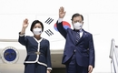 문 대통령, 사우디 수도 리디야 도착…빈 살만 왕세자 공항 직접 영접