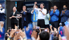 부산 유세 격돌...“대선 연장전” vs “투표하면 이겨”