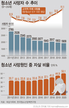 청소년 사망원인 1위 10년째 ‘자살’...2020년엔 절반 넘겨