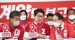 국힘 지도부, 인천 등 집중 유세...'수도권 빅3 탈환해야 전국 승리'
