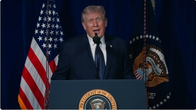 도널드 트럼프 미국 대통령 “이란 공격 모든 목표 달성될 때까지 계속”