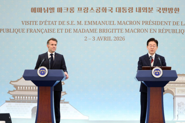 한국·프랑스 정상 “호르무즈 해협 내 안전한 해상수송로 확보 위해 협력하겠다”