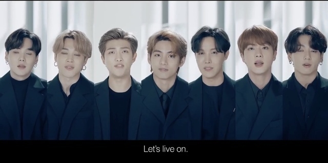 방탄소년단. (사진 = 대한민국 외교부 페이스북 라이브 캡처)