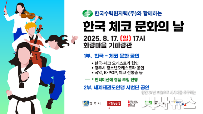 경주시, 체코 트레비치 청소년예술단 초청…‘2025 한·체 청소년 문화교류’ 개최